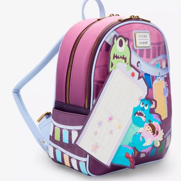 Loungefly Disney Pixar Monsters, Inc. Door Scene Mini Backpack - Exclusive - Picture 2 of 11